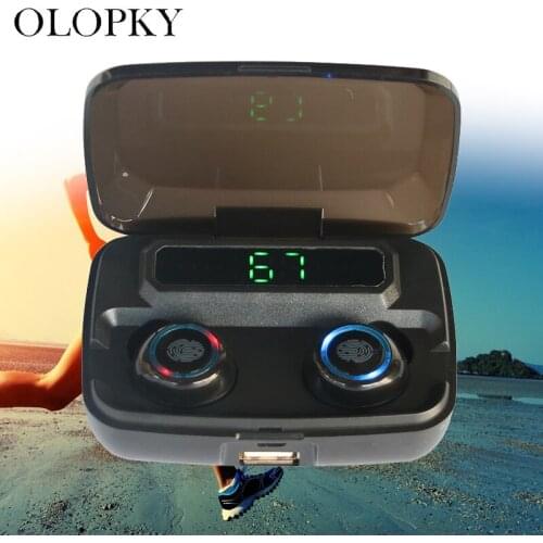 TWS Wireless Bluetooth Earphone For IOS Android HD Stereo Headphone Sports Waterproof Headset With 3500mAh Battery Charge Case