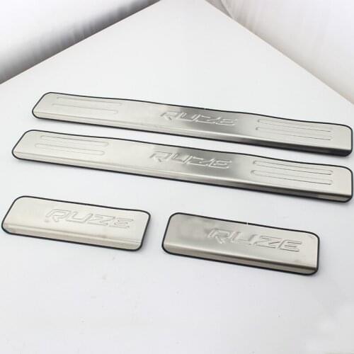 Stainless Steel Car Door Sill Doors Scuff Plate Trim Cover Sticker For Chevrolet Classic Cruze Sedan Hatchback 2009-2014