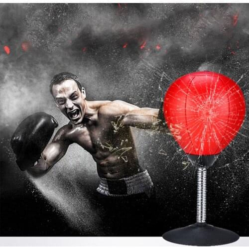 Newest Arrival Desktop Punching Bag Inflatable Desktop Boxing Bag with Stand Stress Relief Ball Decompression Toys