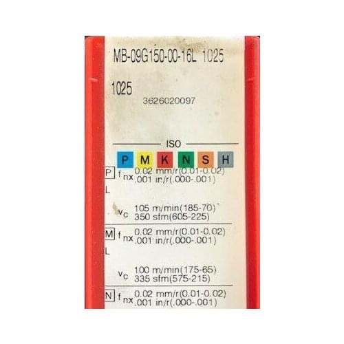 ORIGINAL 10PCS CARBIDE INSERT MB-09G150-00-16L 1025