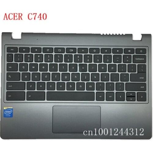 Original Laptop Palmrest cover Keyboard Cover with TouchPad For Acer Chromebook C720 C720P C730 C740