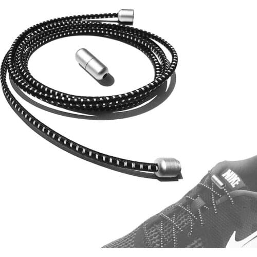 1Pair Round Elastic Shoe laces No Tie ShoeLaces for Kids Adult Unisex Sneakers Shoelace Quick Lazy Laces Shoestrings 25 Colors