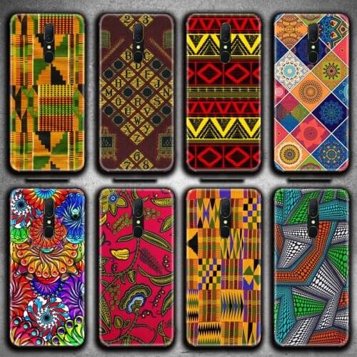 African style fabric print Phone Case For Oppo A5 A9 2020 Reno2 z Renoace 3pro A73S A71 F11