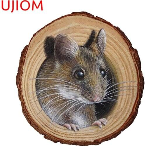 UJIOM Mouse Hole Home Decoration Living Room Decor Waterproof Wall Stickers Personalise Bathroom Kitchen Wall Decal