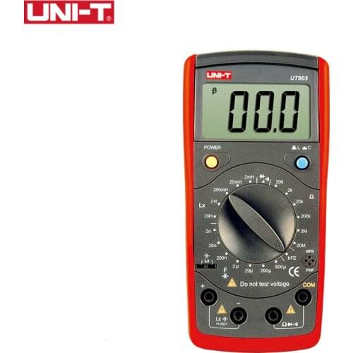 UNI-T Modern Resistance Inductance Capacitance Meters UT603 Testers LCR Meter Capacitors Ohmmeter w hFE Test