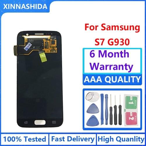 Lcd For Samsung Galaxy S7 G930A G930F SM-G930F LCD Display AMOLED 100% Working For Samsung G930 LCD Touch Screen Digitizer