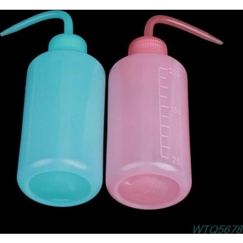 1PC Wash Clean Clear White Plastic Green Soap Lab Wash Squeeze Diffuser Bottle