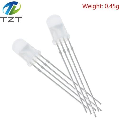 10pcs APA106 F5 5mm RGB LED Chips Integrated RGB LEDs (like WS2812B) APA106 round hat Full color LEDs