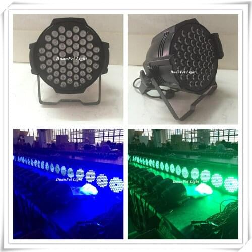 10 pieces led par 54x3W 3in1 rgb par 54 disco di dmx led par can 7 channel