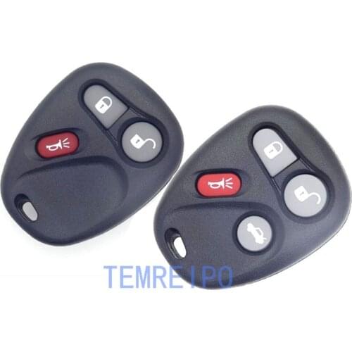 20pcs/lot 3 4 butttons replacement keys for chevrolet buick car key case replacement remote key cover for gmc fob selling