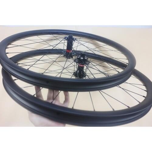 29er tubeless Offset Boost carbon wheelset 35mm x 28mm front 110x15mm rear 148x12mm through TA axle 32 holes mountain bike wheel