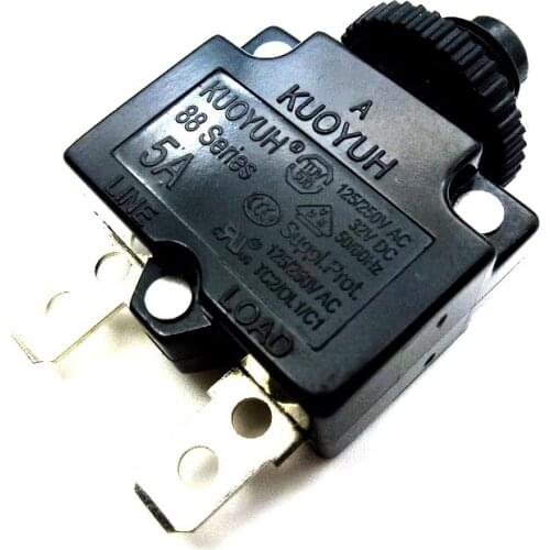 3Pcs Taiwan KUOYUH Overcurrent Protector Overload Switch 88 Series 5A