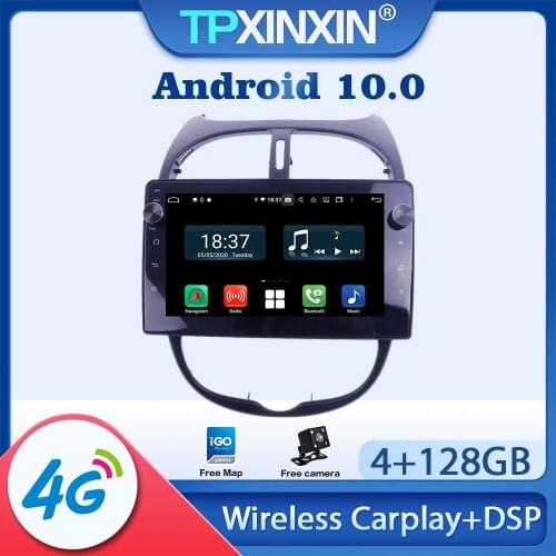 Android For Peugeot 206 2000 - 2016 Car Radio Multimedia Video Recorder Player Navigation HeadUnit GPS Accessories Auto 2din DVD
