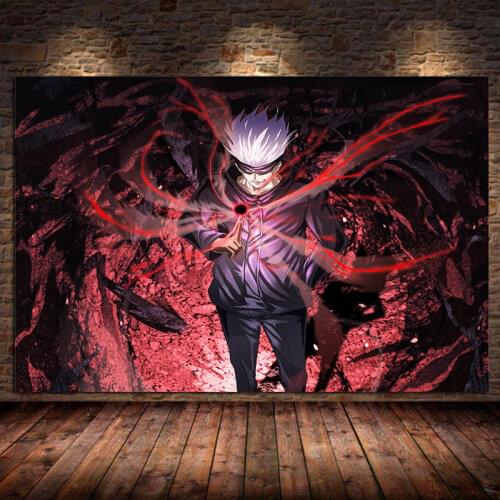Unframed Anime Jujutsu Kaisen Oil Canvas Painting Wall Art Poster and Prints Scroll Picture For Bedroom Boy Room Home Decoration