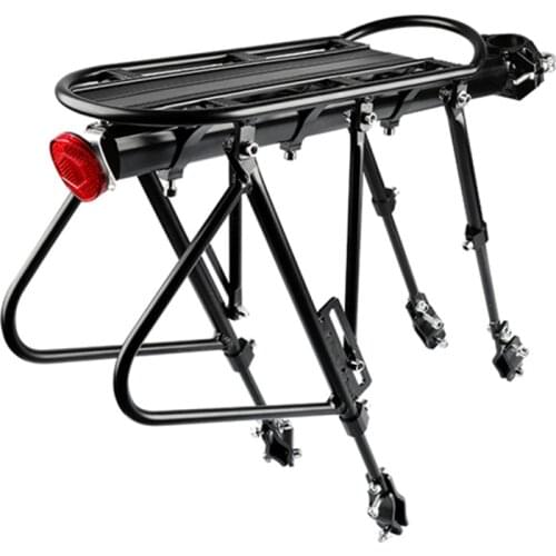 Bicycle Carrier Aluminum Bike Rack Mountain Bike Cargo Racks MTB Bicycle Mountain Bike Road Bike Rear Rack Luggage Carrier Black