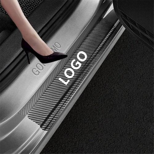 For Lada Car Scuff Plate Door Threshold Sill Stickers Largus Auto Cover Panel Step Protector Accessories red