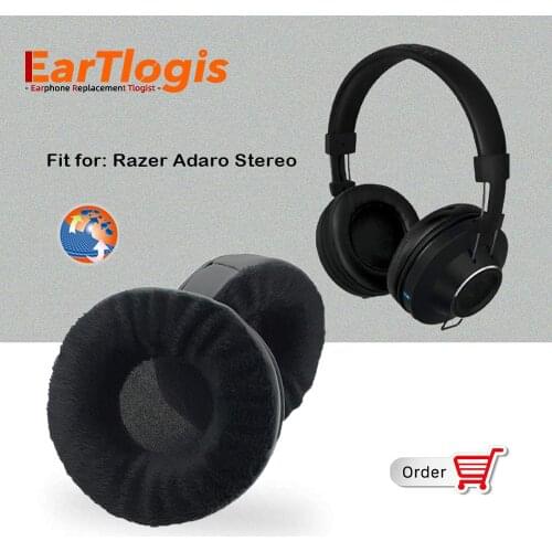 EarTlogis Replacement Ear Pads for Razer Adaro Stereo Headset Parts Earmuff Cover Cushion Cups Pillow
