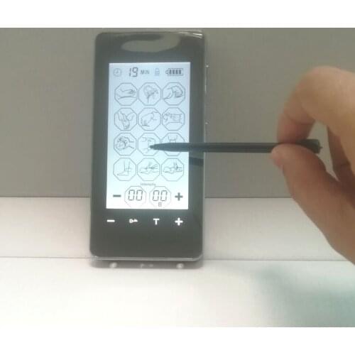 Newest 2 channel Touch Screen smart EMS Electronic Digital Acupuncture Massager 12 mode Mini body massager for Physical Therapy