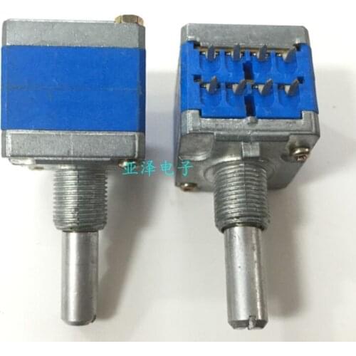 HT fever amplifier balance dual potentiometer A250K round shaft 25MM with tap 8 pin volume potentiometer switch