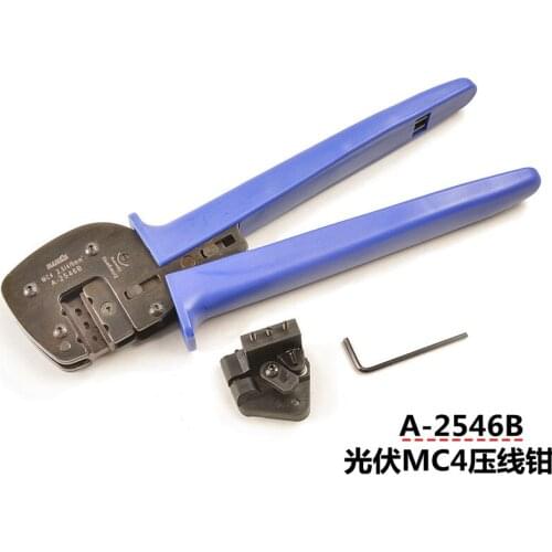 IWISS A-2546B(MC4) crimping tool crimping plier 2 multi tool tools hands Solar Photoroltaic Connector MC3/MC4 Crimping Tool