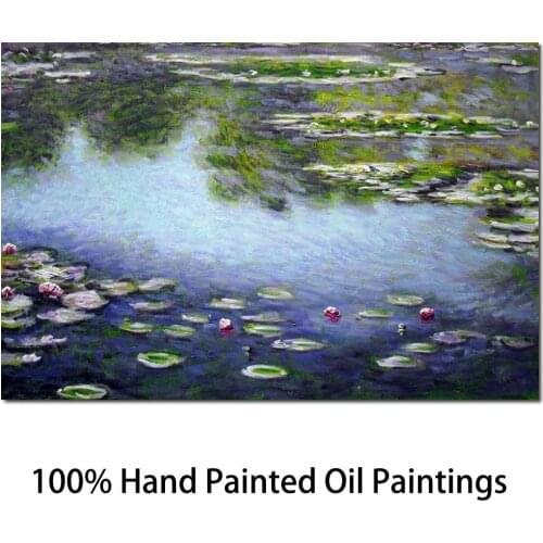 Bathroom art Water Lilies II by Claude Monet paintings Home Decor Hand painted High quality