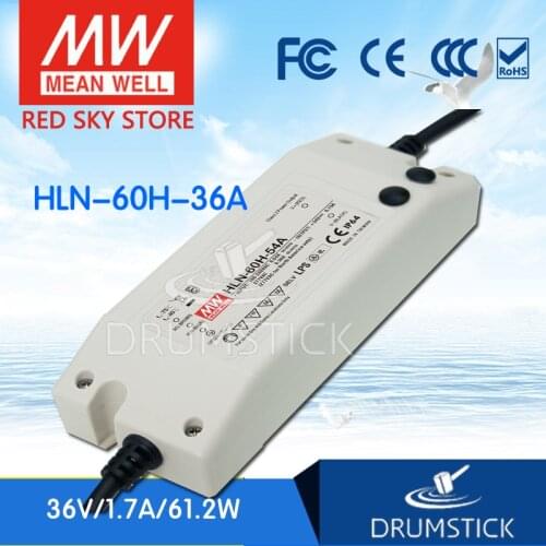 Patriotic MEAN WELL HLN-60H-36A 36V 1.7A meanwell HLN-60H 36V 61.2W Single Output LED Driver Power Supply A type