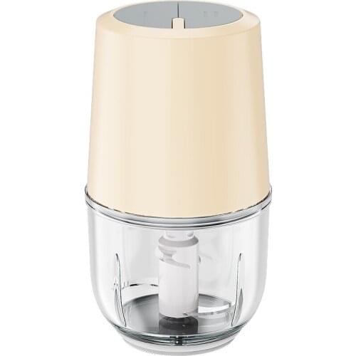 Mini wireless electric garlic masher Small household garlic masher and garlic masher Pull cut ginger and garlic masher