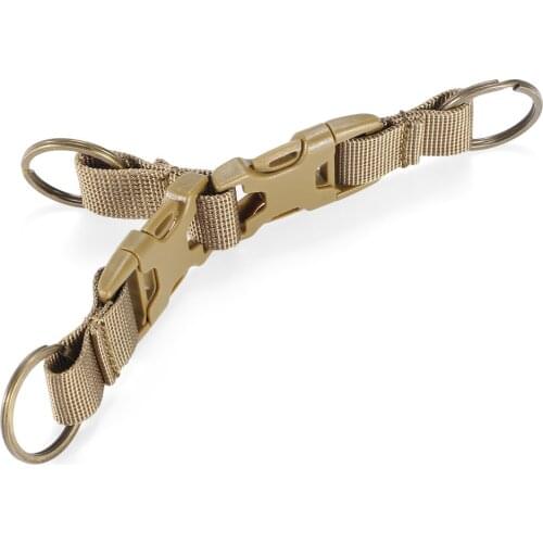 Outdoor Hanging Buckle Running Sports Keychain Three-ring Keychain Rotating Hang Buckle Outdoor Backpack Waist Bag Hanging Ring