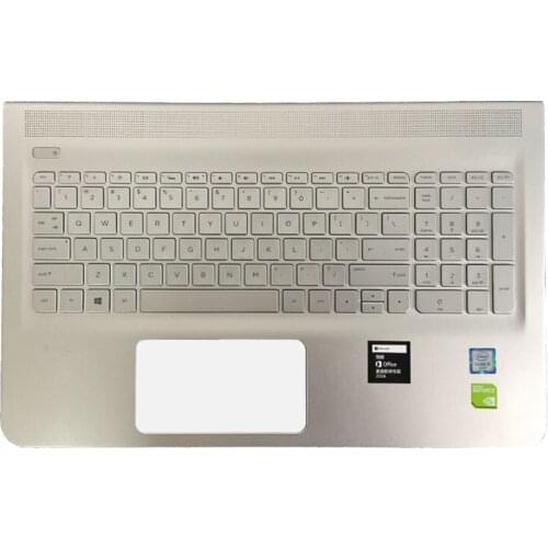 NEW US Laptop keyboard For HP 15-AE 15-AH with Palmrest Upper keyboard With Backlight C Shell