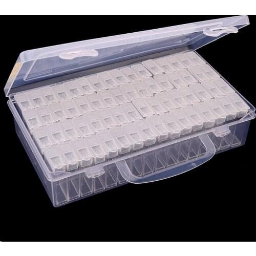 New Diamond embroidery diamond painting tool! Daimond transparent plastic storage box, jewelry Drill Storage Box Gift