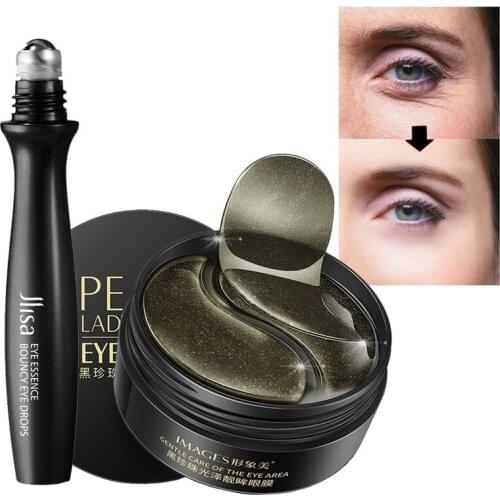 Black Pearl Eye patches Hydrogel Moisturizing Gel Collagen Eyes Masks Remove Dark Circles Anti Age Bag Wrinkle 60PCS Skin Care M