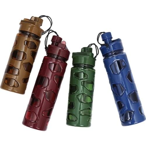 500/620ML Single Dual Port Outdoor Sports Water Bottle Portable Cycling Plastic Men Women Travel Leakproof Drink Water Bike Cup