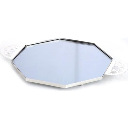 Press Honeycomb Laser Handle Tray Glass Storage Tray Cosmetic Tray Lipstick Jewelry Display Stand Makeup Brush Storage