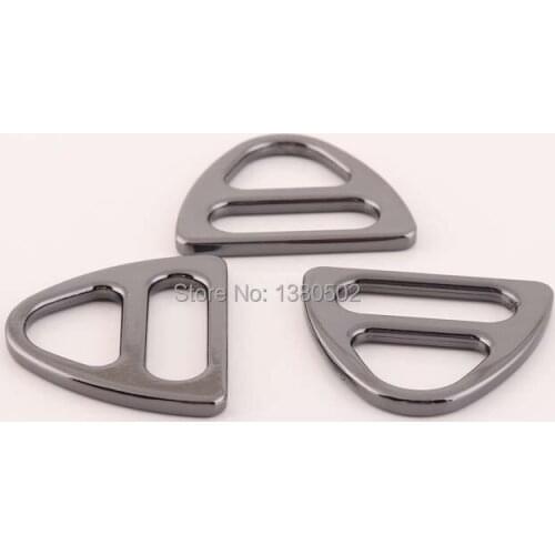 6PCS/lot Alloy Top Quality Metal Tri-Glide Slider adjustable buckle for garment bag webbing lanyard