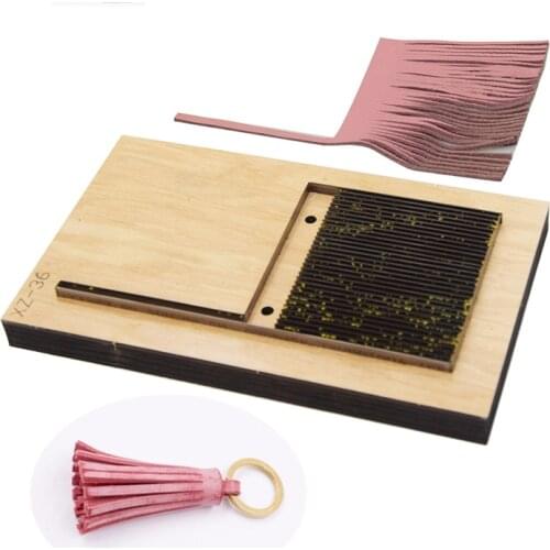 DIY leather craft tassel die cutting knife mould hand punch tool pattern bag hanging decoration making