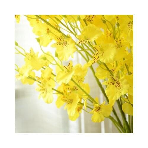 Silk Flower Dancing Orchid Artificial Flowers Branch Fake Flowers for Home Wedding Decoration indoor Decor farmhouse decor