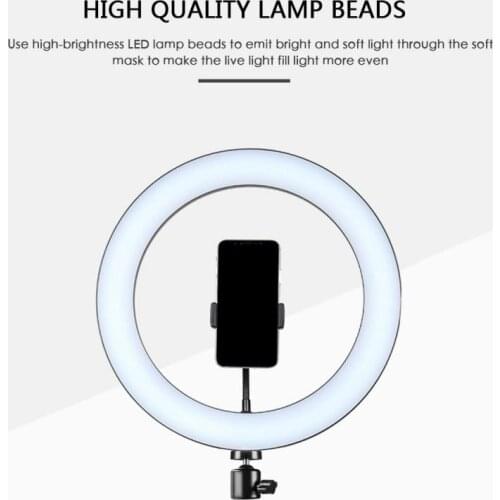 10"LED Ring Light With Stand Phone Holder Make-up for Camera iPhone YouTube Fast Shipping