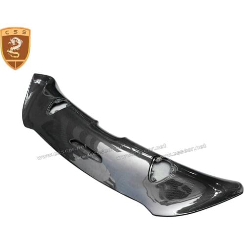 V Style Real Carbon Fiber Car Rear Wing Trunk Lip Spoilers With Base For Mclaren 720S 2017 2018 2019 2020 2021