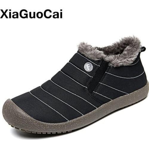 XiaGuoCai Men's Waterproof Sneakers