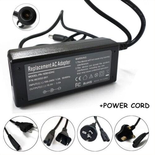 18.5V 3.5A 65W Smart Pin AC Adapter Charger For Laptop HP PPP009H PPP009D PPP009L PPP009S PPP009L-E N193 Pin In DC Plug