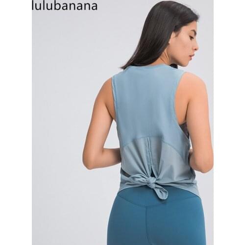 Womens Workout Tops Women Tank Tops Womens Tops Fashion Sport Tops Basic Yoga Tops Knot Active Casual