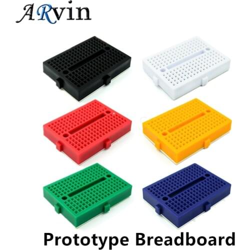 6PCS SYB-170 Universal Solderless Prototype Breadboard 170 tie-points Mini Breadboard kit for Arduino