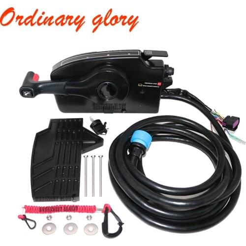 881170A13 Side Mount Remote Control Box With 14 Pin 15FT Cable for Mercury Outboard Engine