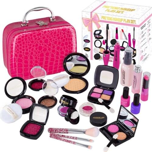 Simulation Cosmetics Pretend Makeup Toy Set Simulation Handbag Liquid Foundation Lipstick Makeup Play House Princess Girl Toy
