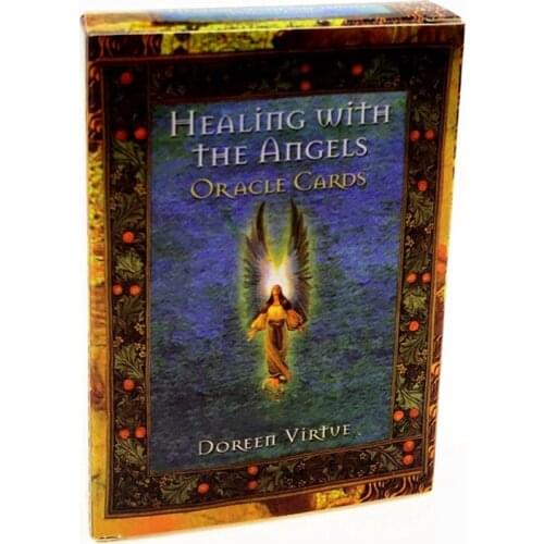 Healing with the Angels Oracle Cards Full English Board Game 45 Cards Deck Tarot Astrology Divination Fate Cards