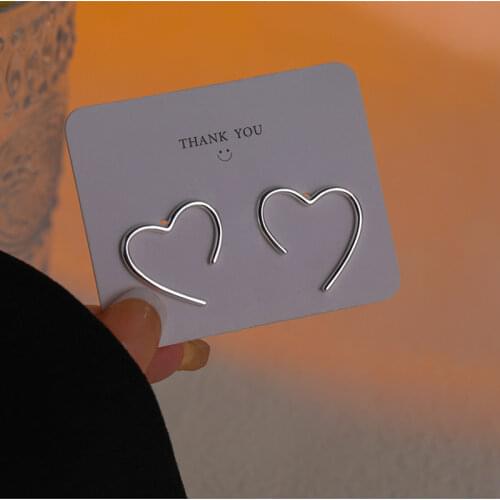 Crystal Womens Earrings Simple Square Heart Shape Bling Cz Zircon Stud Earrings Fashion Jewelry Korean Womens Earrings