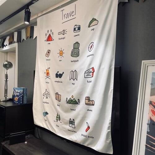 Travel Camping Outdoor Mat Beach Throw Rug Blanket Beach Towel Wall Hanging Tapestry