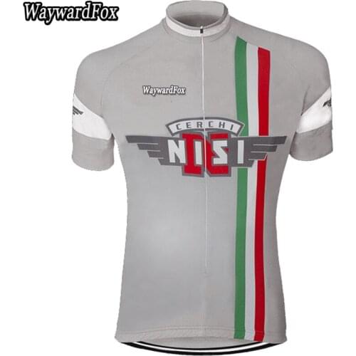 NEW mens gray cycling jersey Italy cycling clothing wear short sleeve Retro pro racing riding road Mountain outdoor sports