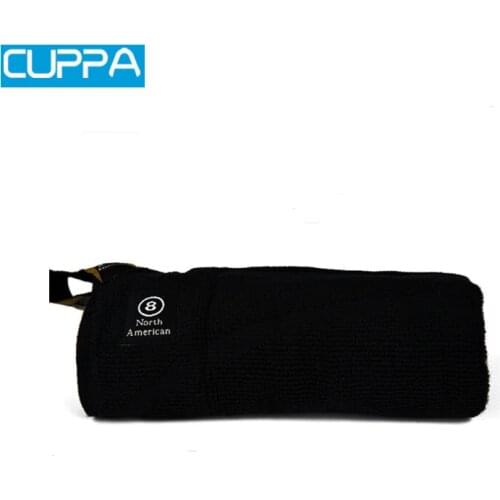 New Cuppa 2 Pcs/Lot Snooker Pool Cue Stick Wiping Cloth Towel Billiard Accessories Black Color China 2016