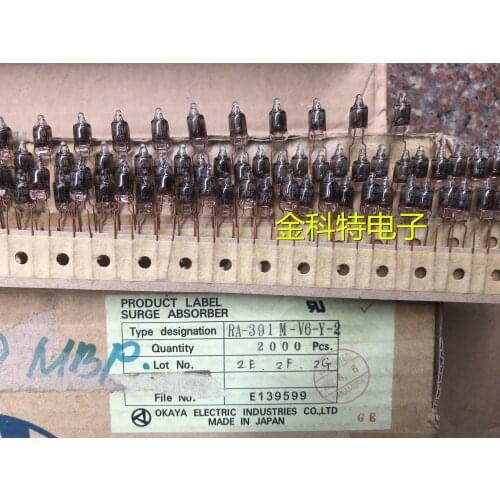 Original new 100% RA-391M-V6-Y-2 glass discharge tube fuse RA-391M 390V